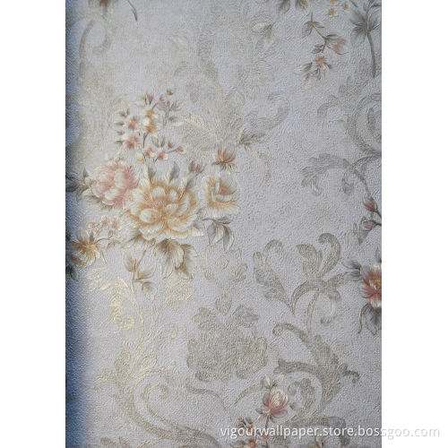 Papier peint Vinly Papier peint en papier PVC Flower Design